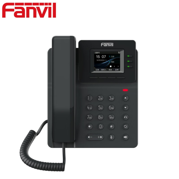 Fanvil 方位V系列 有线/无线 IP电话机 高清通话 六方会议 双网口 支持POE 带电源 V60W 无线WiFi