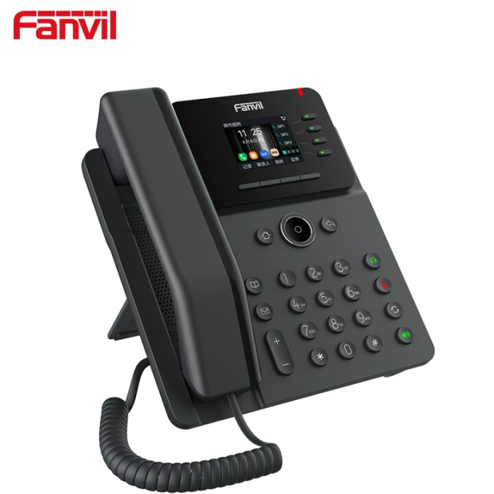 Fanvil 方位V系列 有线/无线 IP电话机 高清通话 六方会议 双网口 支持POE 带电源 V61W 千兆网口 无线WiFi