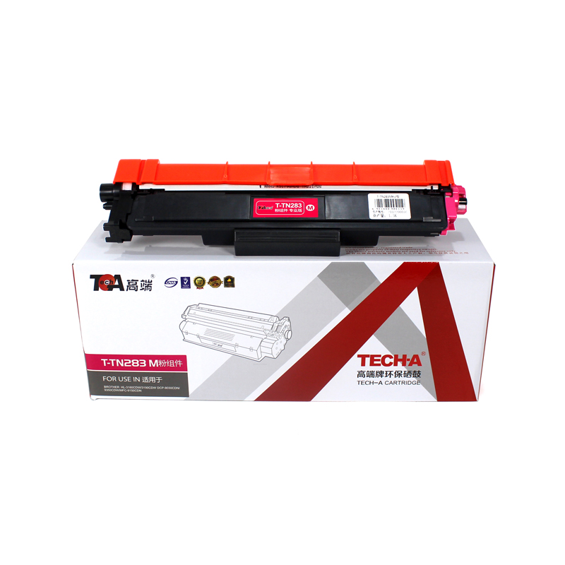 高端（TECH-A）T-TN283红色粉组件适用兄弟HL-3160CDW/3190/9030CDN/9350/MFC-9150彩色打印机墨粉盒
