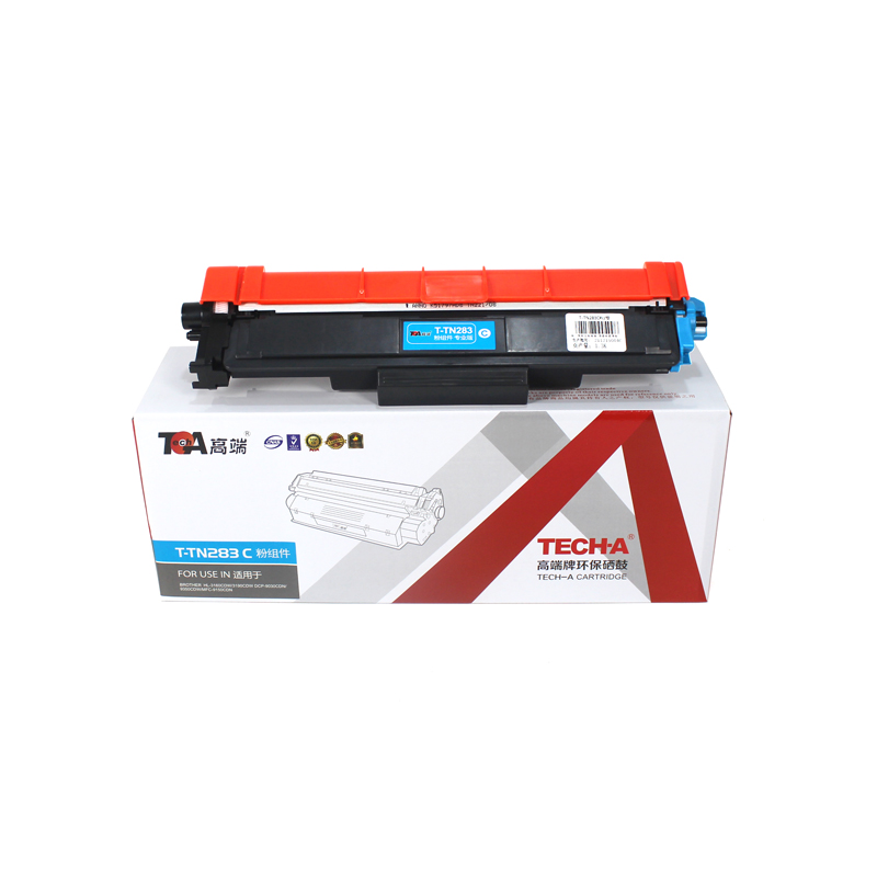 高端（TECH-A）T-TN283蓝色粉组件适用兄弟HL-3160CDW/3190/9030CDN/9350/MFC-9150彩色打印机墨粉盒