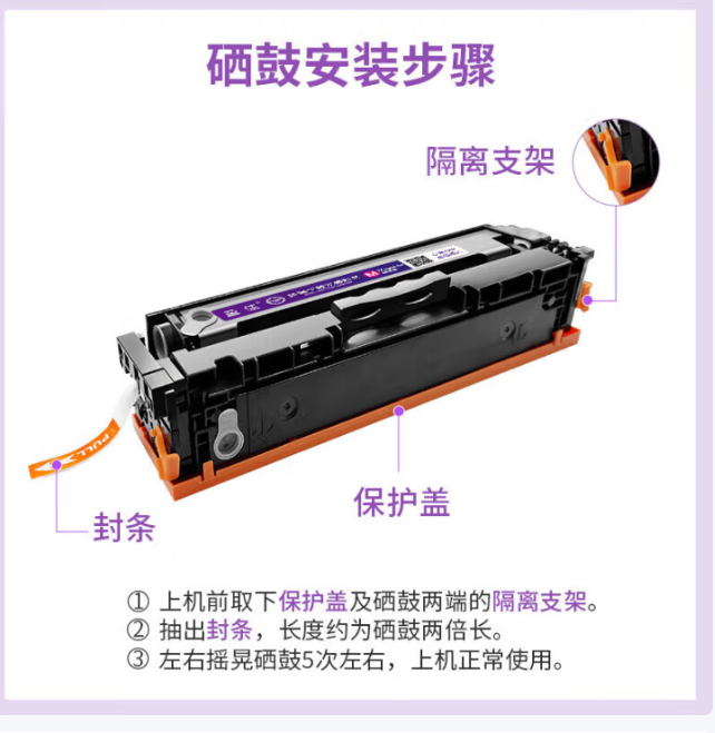 盈佳 CF512A 通用硒鼓 黄色