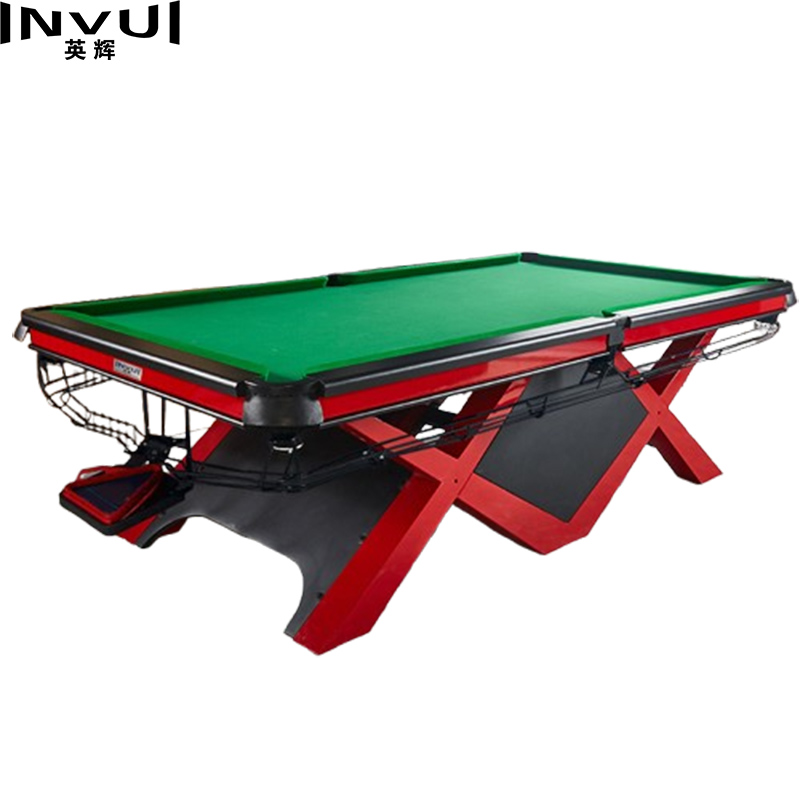 英辉（INVUI）台球桌标准成人家用比赛球厅钢库中式黑八桌球台案子 9尺台 X50G