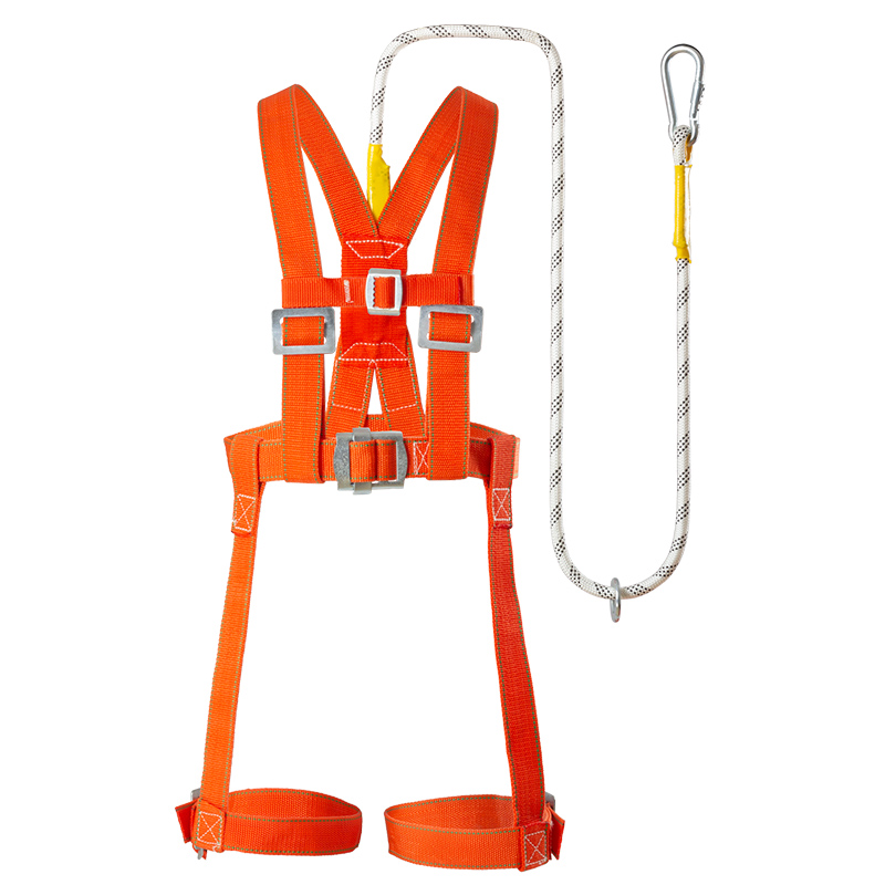 鑫佰隆防坠落安全带高空作业绳全身式国标保险带 单小钩3米BL-Z76