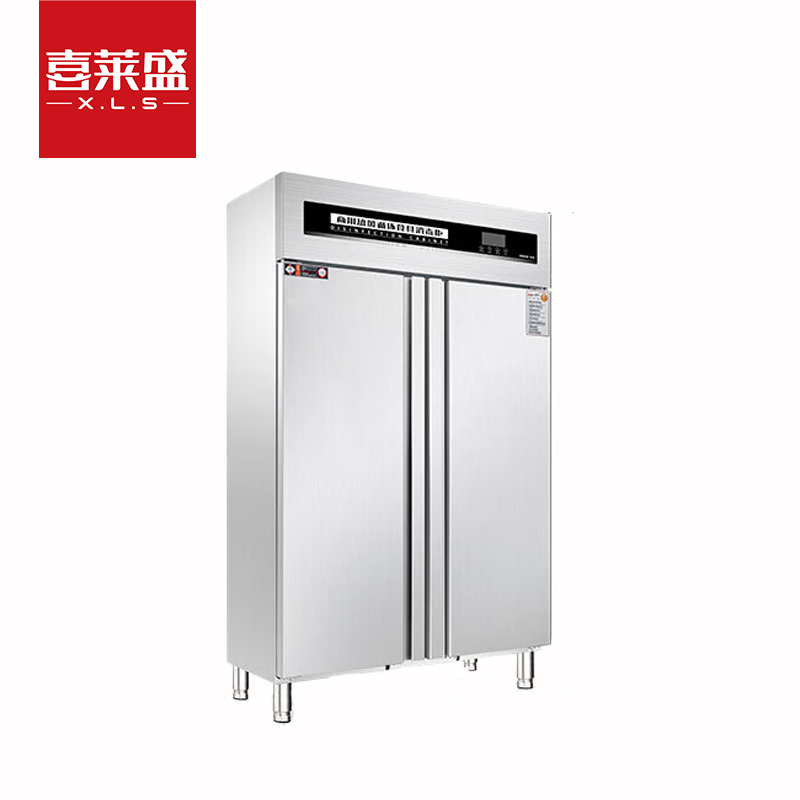 喜莱盛商用消毒柜热风不锈钢高温消毒碗柜 食堂餐具消毒柜高温730L触屏款