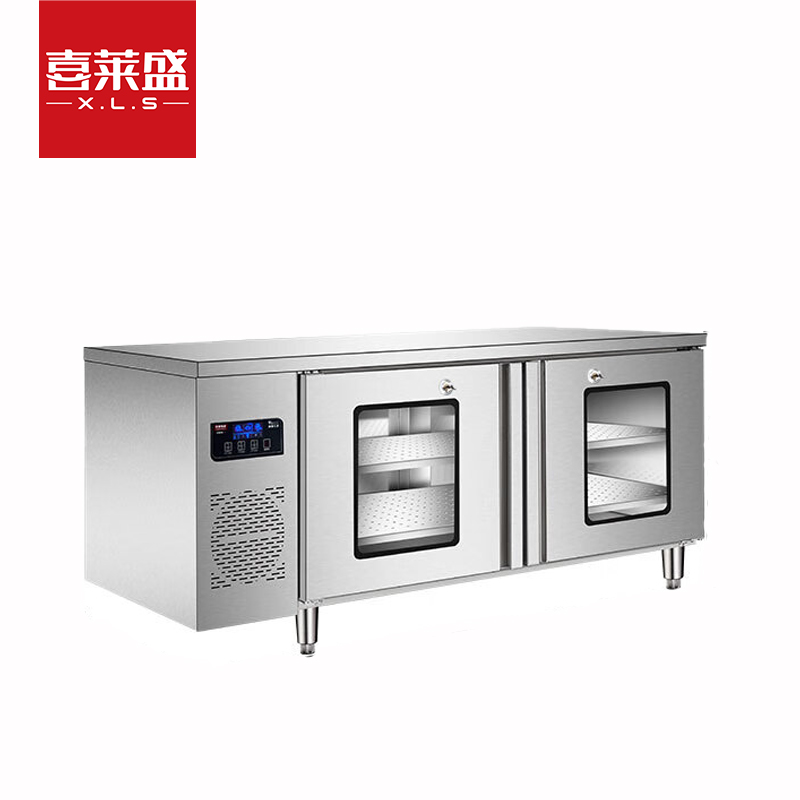 喜莱盛刀具消毒柜商用砧板保洁柜工作台款食堂不锈钢毛巾消毒柜组合消毒柜带锁