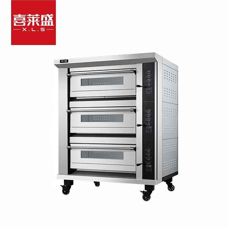 喜莱盛电烤箱商用三层六盘型专业烤炉蛋糕面包软包欧包烘炉工程款