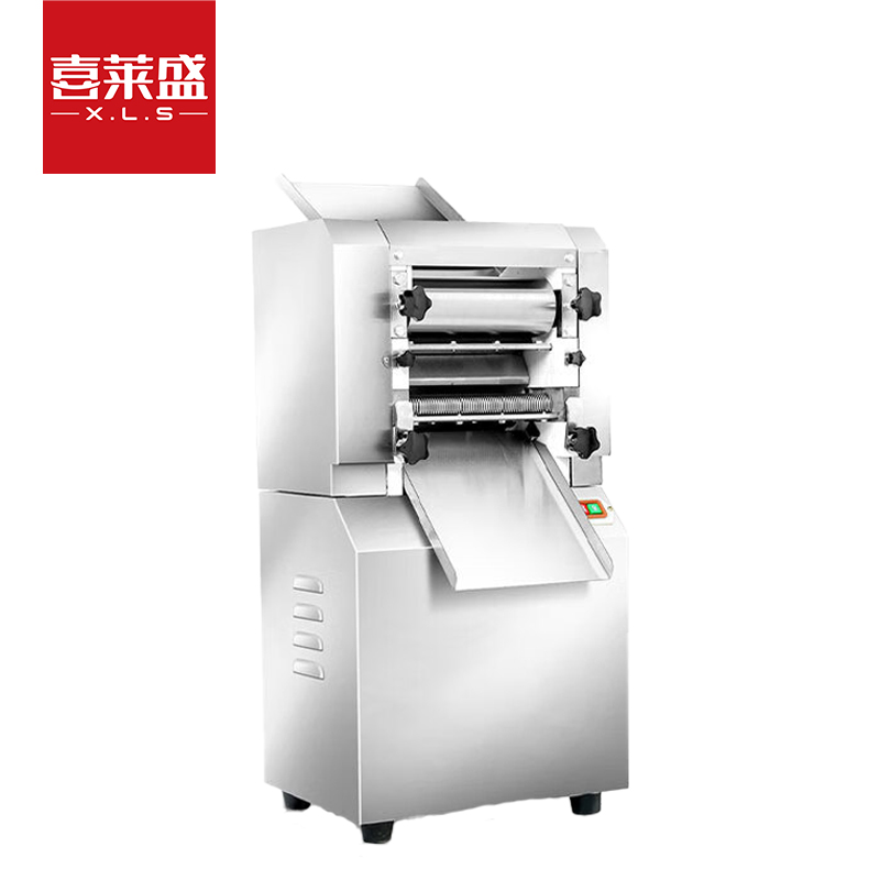 喜莱盛压面机商用面条机30Kg/h大型全自动擀面皮机304不锈钢面棍校企食堂立式饺子一体机