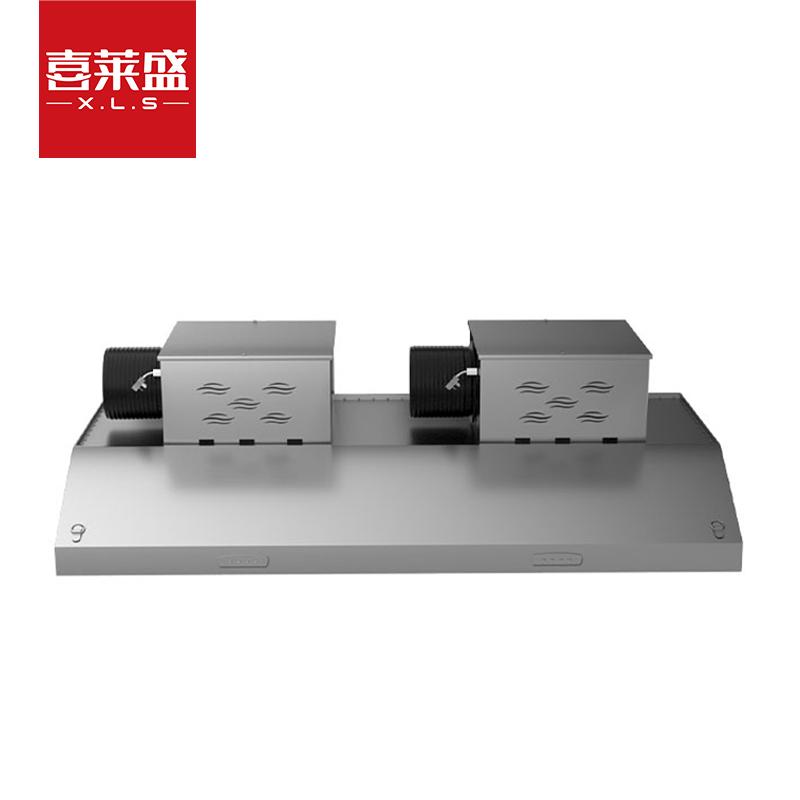 喜莱盛商用油烟机油烟净化器直排油烟机2.0米酒店饭店厨房大吸力不锈钢吸油烟机
