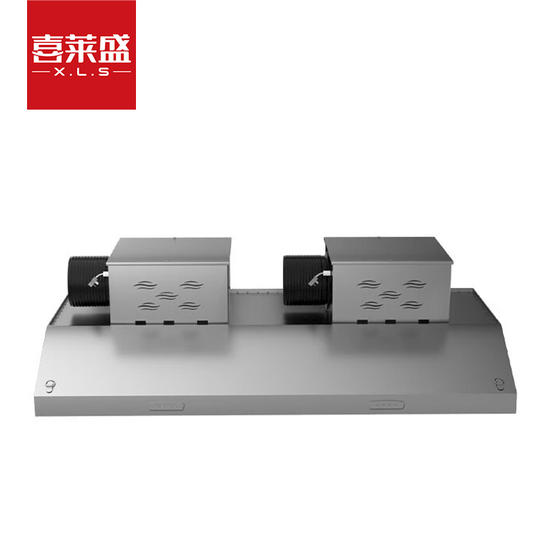 喜莱盛商用油烟机油烟净化器直排油烟机2.0米酒店饭店厨房大吸力不锈钢吸油烟机