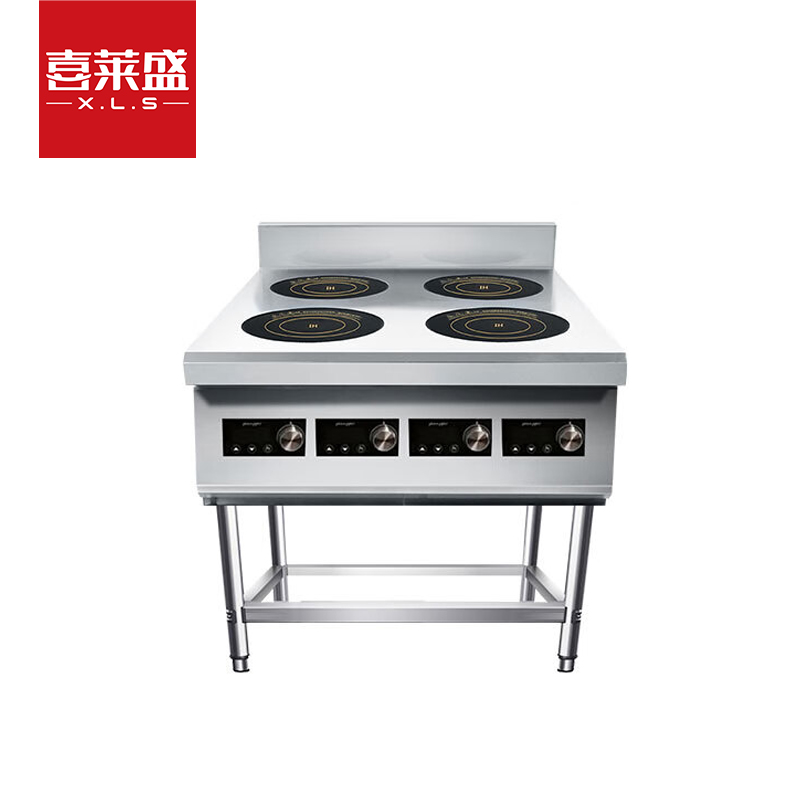 喜莱盛商用多头电磁炉大功率煲仔炉砂锅花甲米粉麻辣烫立式电磁灶四眼台式电磁煲仔炉
