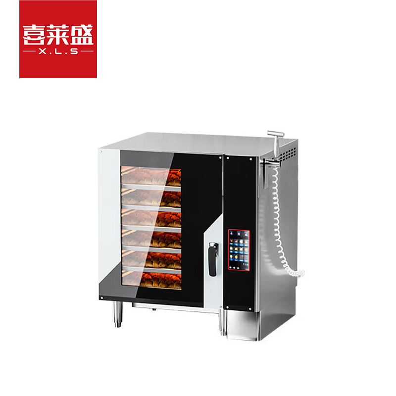 喜莱盛烤箱商用多功能蒸烤箱风炉一体机全自动商用电烤箱烤鸭炉烧腊披萨炉万能蒸烤箱(6层)