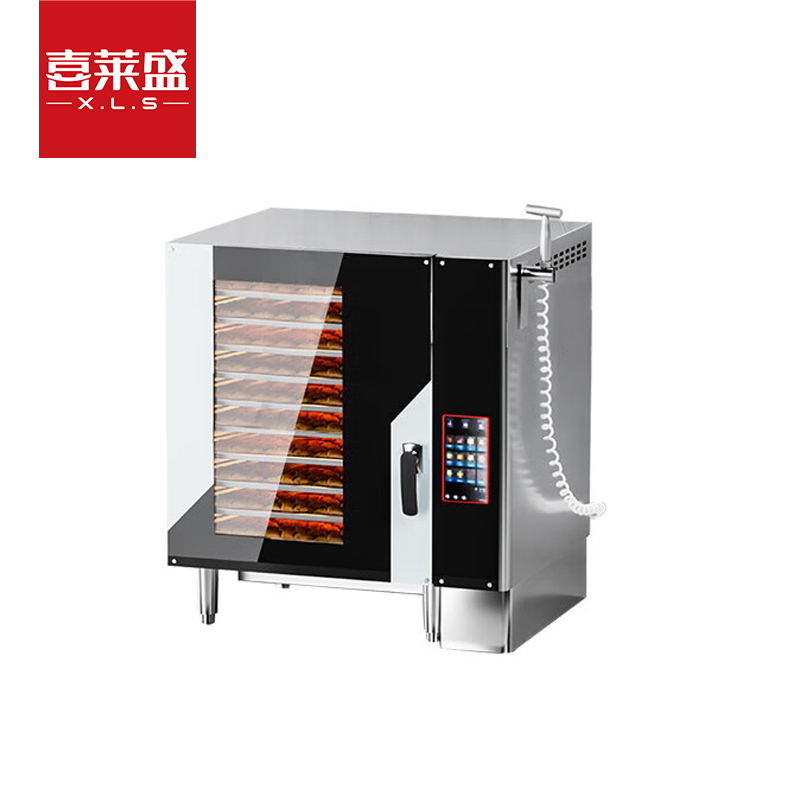 喜莱盛烤箱商用多功能蒸烤箱风炉一体机全自动商用电烤箱烤鸭炉烧腊披萨炉万能蒸烤箱(10层)