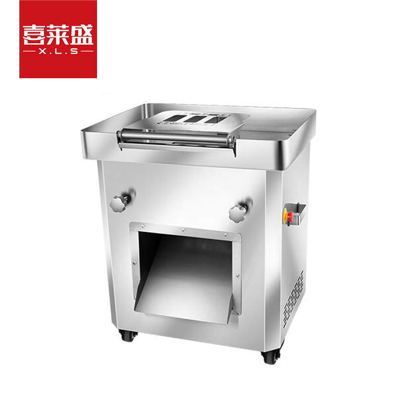 喜莱盛锯骨机商用切肉机全自动切鸡块鸭胸肉鹅肉剁块机 酒店厨房切鱼段机