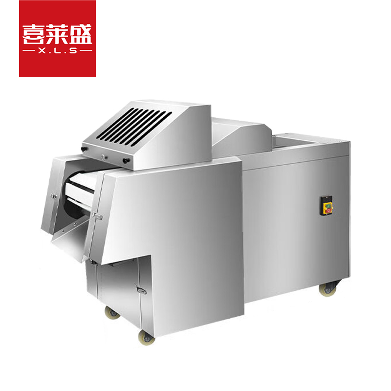 喜莱盛锯骨机切肉机商用大功率全自动切鸡块机 单位厨房冻排骨鸭肉鹅肉剁块机