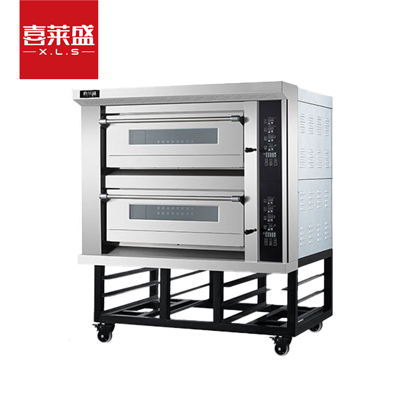 喜莱盛电烤箱商用两层四盘型专业烤炉蛋糕面包软包欧包烘炉工程款