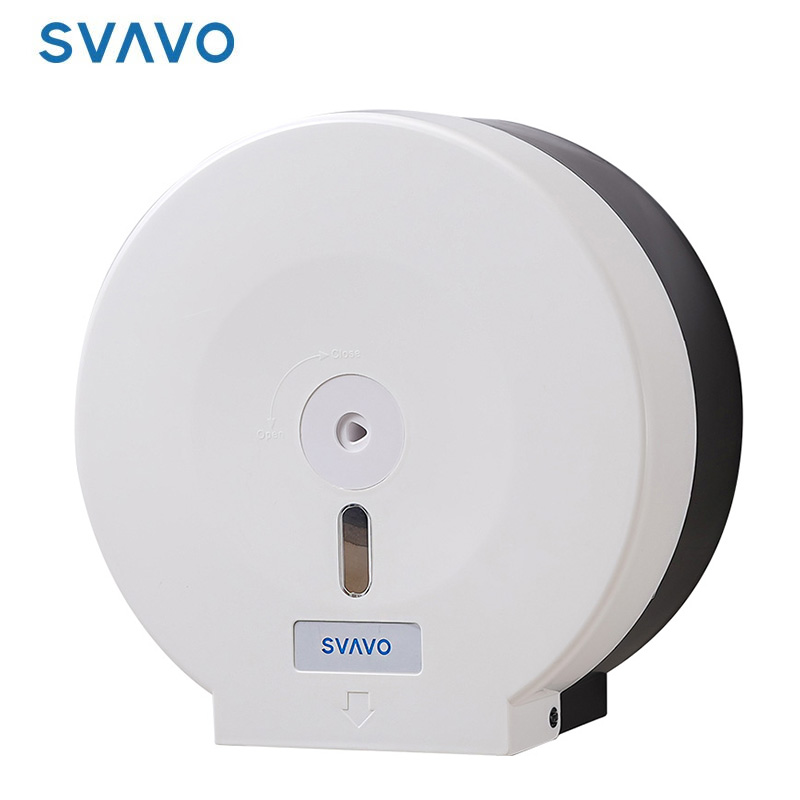 瑞沃（SVAVO）商用大卷纸盒壁挂式免打孔 卫生间厕纸架洗手间大盘纸盒