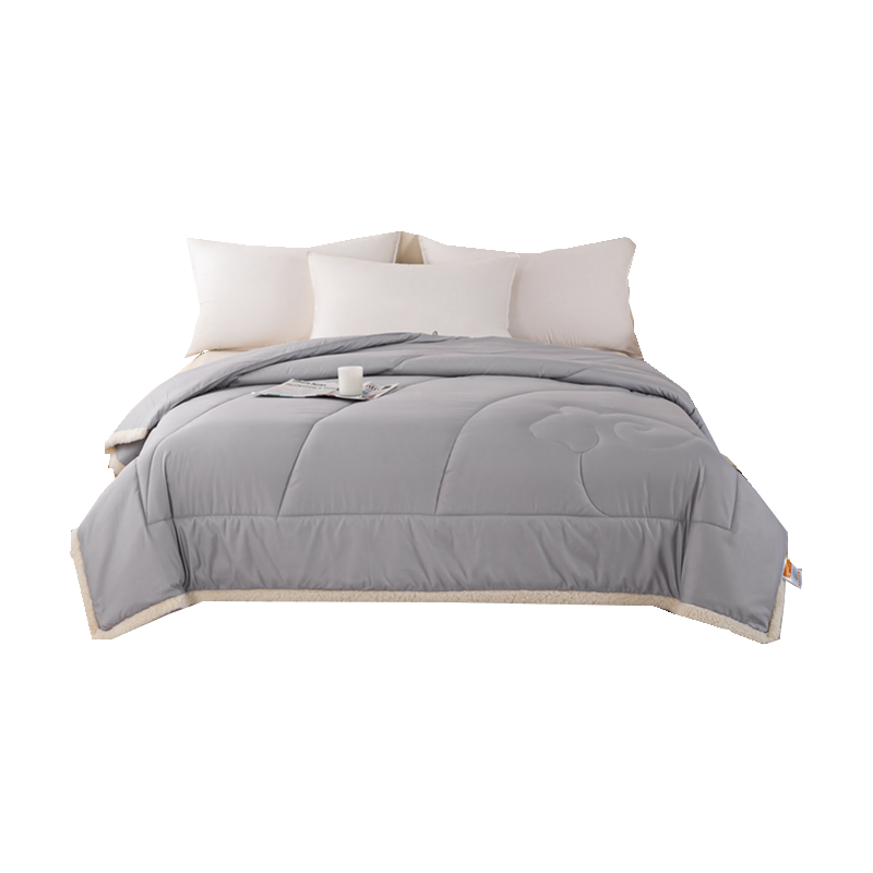 多喜爱/Dohia臻品暖绒纯羊毛冬被(太空灰)203*229cm