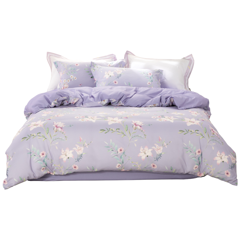 多喜爱/Dohia保暖舒适磨毛四件套  云梦花都203*229cm