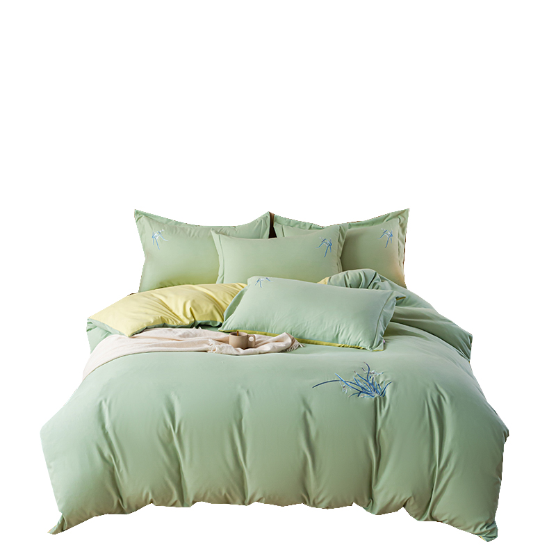 多喜爱/Dohia保暖舒适磨毛四件套  兰亭如梦203*229cm