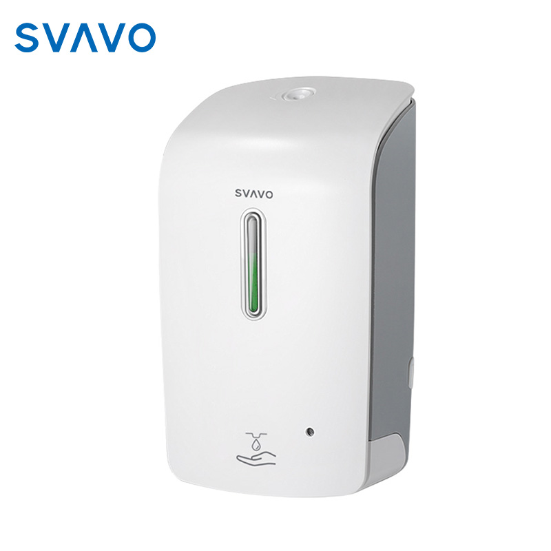 瑞沃（SVAVO）感应皂液器商用自动洗手机壁挂式洗手液机 PL-151055白+灰
