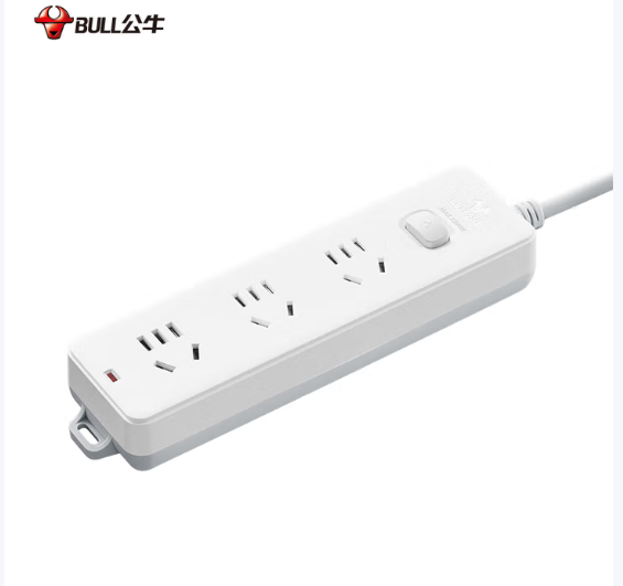 公牛接线板 3孔3米