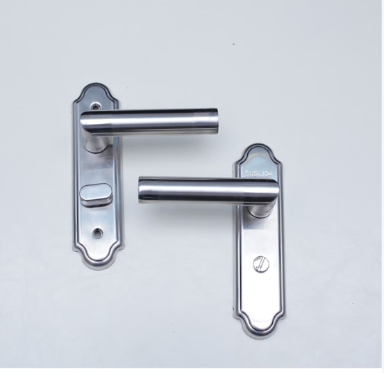 固特 锁和门把手套装 把手锁眼距离3厘米