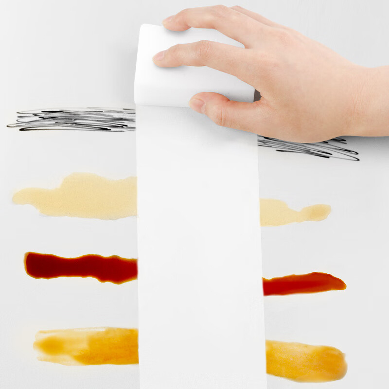 [世家] 抹布 21468 8*5*2.5CM 密胺＋海绵 白色 12片/包 1包