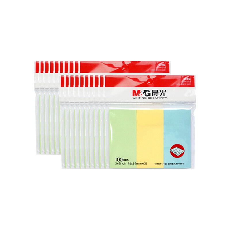 [晨光文具] 本册/便签 YS-14 76*34mm 普通纸 无 100页/条 3条/包 1包